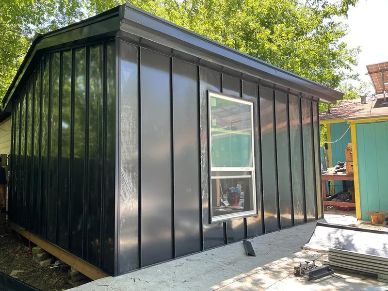 Black standing seam metal wall panels for Metal Roof Installation in Suisun City